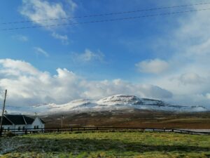 snow on Beinn Edra