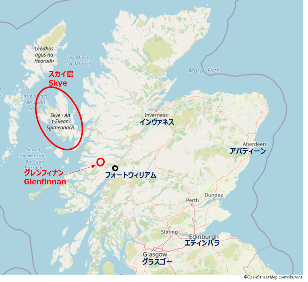 map of glenfinnan